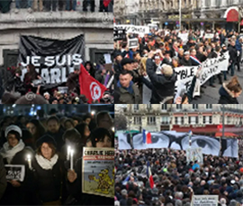 akcii protesta protiv terakta v redakcii Charlie Hebdo