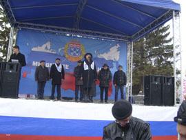 Vystuplenie predsedatelja Cheboksarskogo gorsobranija deputatov Iriny Klementevoj na mitinge 18 marta 2017 goda