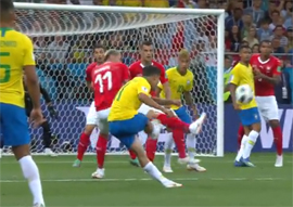 Brazilcev hvatilo na gol shvejcarcam