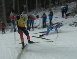 Aleksandr Loginov upal za schitannuyu sotnyu metrov do finisha