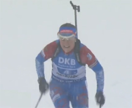 Rossijskaya vyuga v nemeckom Oberhofe vyvela YUrlovu na finish s flagom v ehstafete1