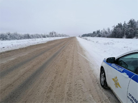 Snezhnaya doroga ibresinskogo rajona